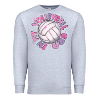 Heather Grey in my volleyball era Premium Sweatshirt - MaliasSmallBusiness