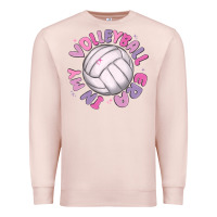 Pale Pink in my volleyball era Premium Sweatshirt - MaliasSmallBusiness