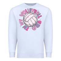White in my volleyball era Premium Sweatshirt - MaliasSmallBusiness