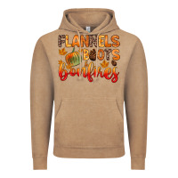 Vintage Coffee flannels boots and bonfires Vintage Hoodie - Zillion Design Studio