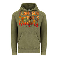 Vintage Olive flannels boots and bonfires Vintage Hoodie - Zillion Design Studio