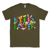 Army Green happy easter Classic Tee - AdoDesignShop