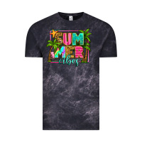 Cloud Black summer vibes Vintage Tee - Zillion Design Studio