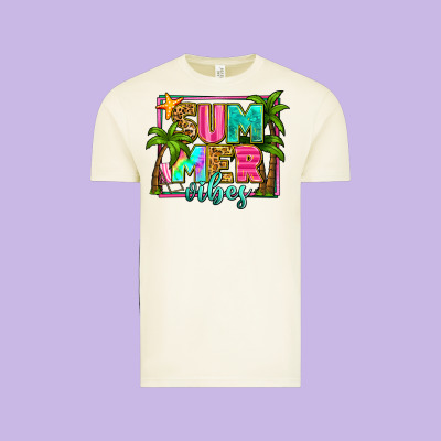Summer Vibes Vintage Tee Designed By Zillion Design Studio