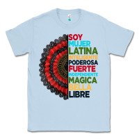 Dusty Blue hispanic heritage month hand fan Classic Tee - BundleAndBundleShop