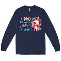 Navy 100 magical days of school Long Sleeve Tee - Artiststas