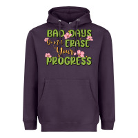 Plum mental health uplifting quote Heavyweight Hoodie - MaliasSmallBusiness