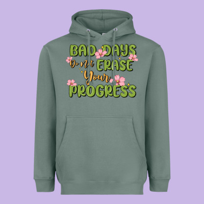 Mental Health Uplifting Quote Heavyweight Hoodie Designed By Maliassmallbusiness