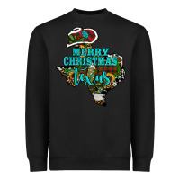 Black merry christmas texas Heavyweight Sweatshirt - RanaPortraitStore
