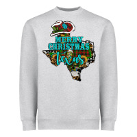 Heather Grey merry christmas texas Heavyweight Sweatshirt - RanaPortraitStore