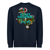 Navy merry christmas texas Heavyweight Sweatshirt - RanaPortraitStore