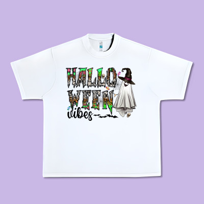 Halloween Vibes Urban Heavy Tee Designed By Cowhidedigitalart