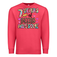 7 Years Of Being Awesome Premium Sweatshirt | Teevron