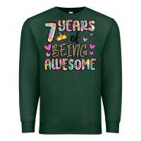 Sports Green 7 years of being awesome Premium Sweatshirt - MaliasSmallBusiness