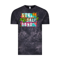 Cloud Black sun salt sand summer Vintage Tee - Zillion Design Studio