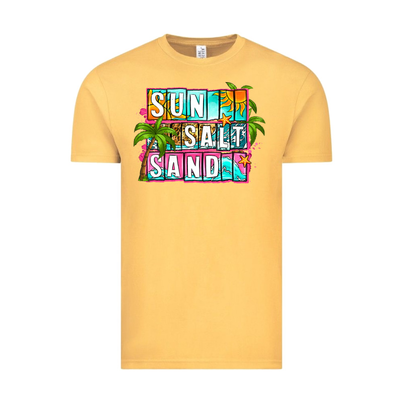 Sun Salt Sand Summer Vintage Tee by Zillion Design Studio | Teevron