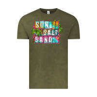 Vintage Olive sun salt sand summer Vintage Tee - Zillion Design Studio