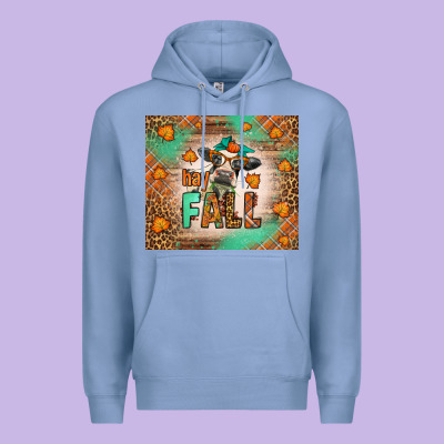 Western Hay Fall Cow Premium Hoodie Designed By Lillyallendesigns