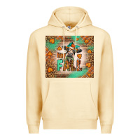 Pina Colada Western Hay Fall Cow Premium Hoodie - LillyAllenDesigns