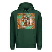 Sports Green Western Hay Fall Cow Premium Hoodie - LillyAllenDesigns