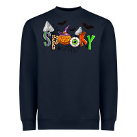 Navy halloween spooky Heavyweight Sweatshirt - Zillion Design Studio