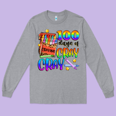 100 Days Of Cray Cray Long Sleeve Tee Designed By Artiststas
