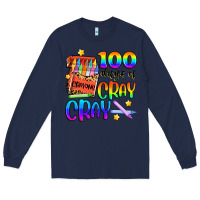 Navy 100 days of cray cray Long Sleeve Tee - Artiststas