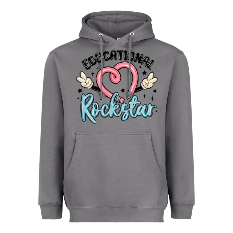 Educational Rockstar Heavyweight Hoodie by MaliasSmallBusiness | Teevron