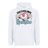 White educational rockstar Heavyweight Hoodie - MaliasSmallBusiness