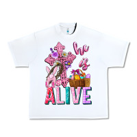 White he is alive easter Urban Heavy Tee - Neo Western