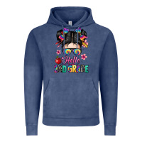 Vintage Denim hello second grade kid Vintage Hoodie - texasbilliewilder