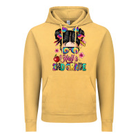 Vintage Mustard hello second grade kid Vintage Hoodie - texasbilliewilder