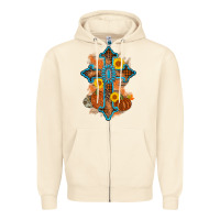 Sandshell thanksgiving cross pumpkin sunflower Zipper Hoodie - AdoDesignShop