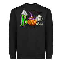 Black boo halloween Heavyweight Sweatshirt - Zillion Design Studio