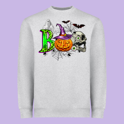 Boo Halloween Heavyweight Sweatshirt Designed By Zillion Design Studio