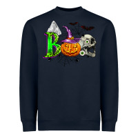 Navy boo halloween Heavyweight Sweatshirt - Zillion Design Studio