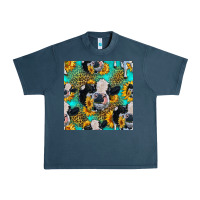 Midnight Navy holstein cow seamless pattern Urban Heavy Tee - HRA Design Shop