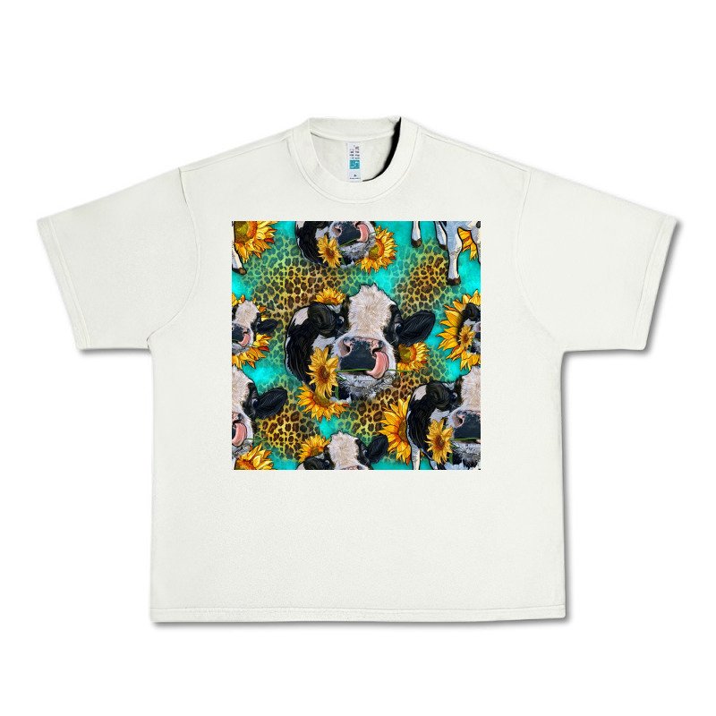 Holstein Cow Seamless Pattern Urban Heavy Tee by HRA Design Shop | Teevron