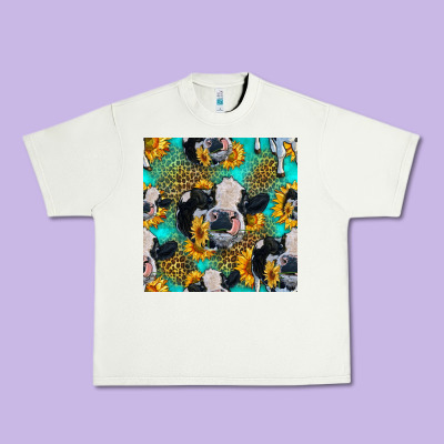 Holstein Cow Seamless Pattern Urban Heavy Tee Designed By Hra Design Shop