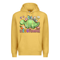 Antique Gold easter stegosaurus delight Premium Hoodie - LillyAllenDesigns