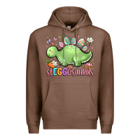 Chestnut easter stegosaurus delight Premium Hoodie - LillyAllenDesigns
