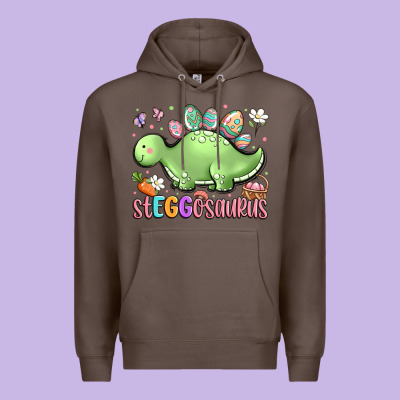 Easter Stegosaurus Delight Premium Hoodie Designed By Lillyallendesigns