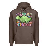 Coffee easter stegosaurus delight Premium Hoodie - LillyAllenDesigns