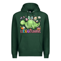 Sports Green easter stegosaurus delight Premium Hoodie - LillyAllenDesigns