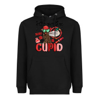 Black better aim than cupid with dog and duck Heavyweight Hoodie - MaliasSmallBusiness