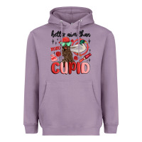 Lavender better aim than cupid with dog and duck Heavyweight Hoodie - MaliasSmallBusiness