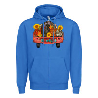 True Royal thankful turkey truck Zipper Hoodie - AdoDesignShop