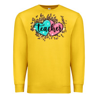 Lemon heart teacher Premium Sweatshirt - MaliasSmallBusiness