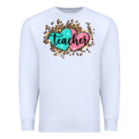 White heart teacher Premium Sweatshirt - MaliasSmallBusiness