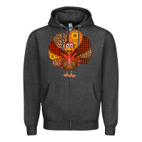 Charcoal Heather thanksgiving turkey Zipper Hoodie - AdoDesignShop
